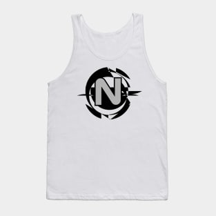 Futuristic Modern Letter N Tank Top